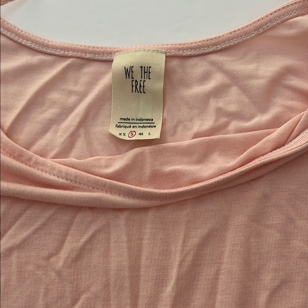 We the free Pink Ruffled Sleeveless Tank Top - Picture 4 of 6